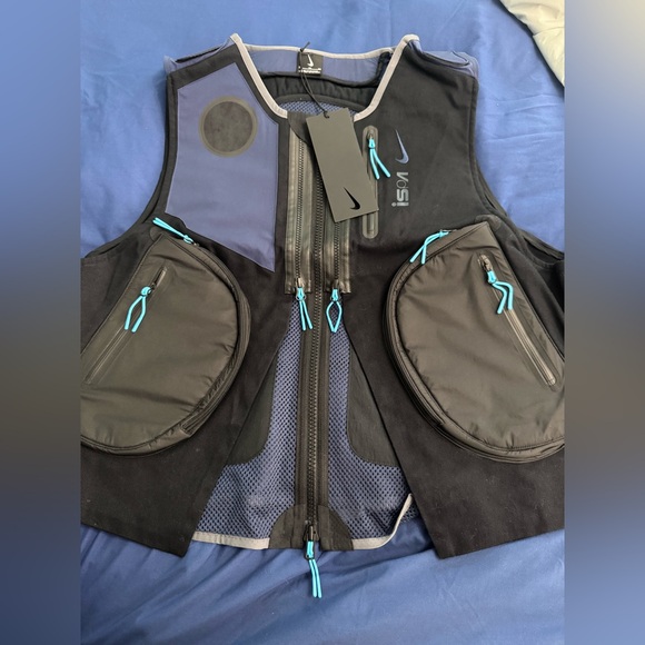 NWT Nike ISPA Gilet 2.0 Vest 'Black Midnight Navy' FB2376-010 - Picture 5 of 8